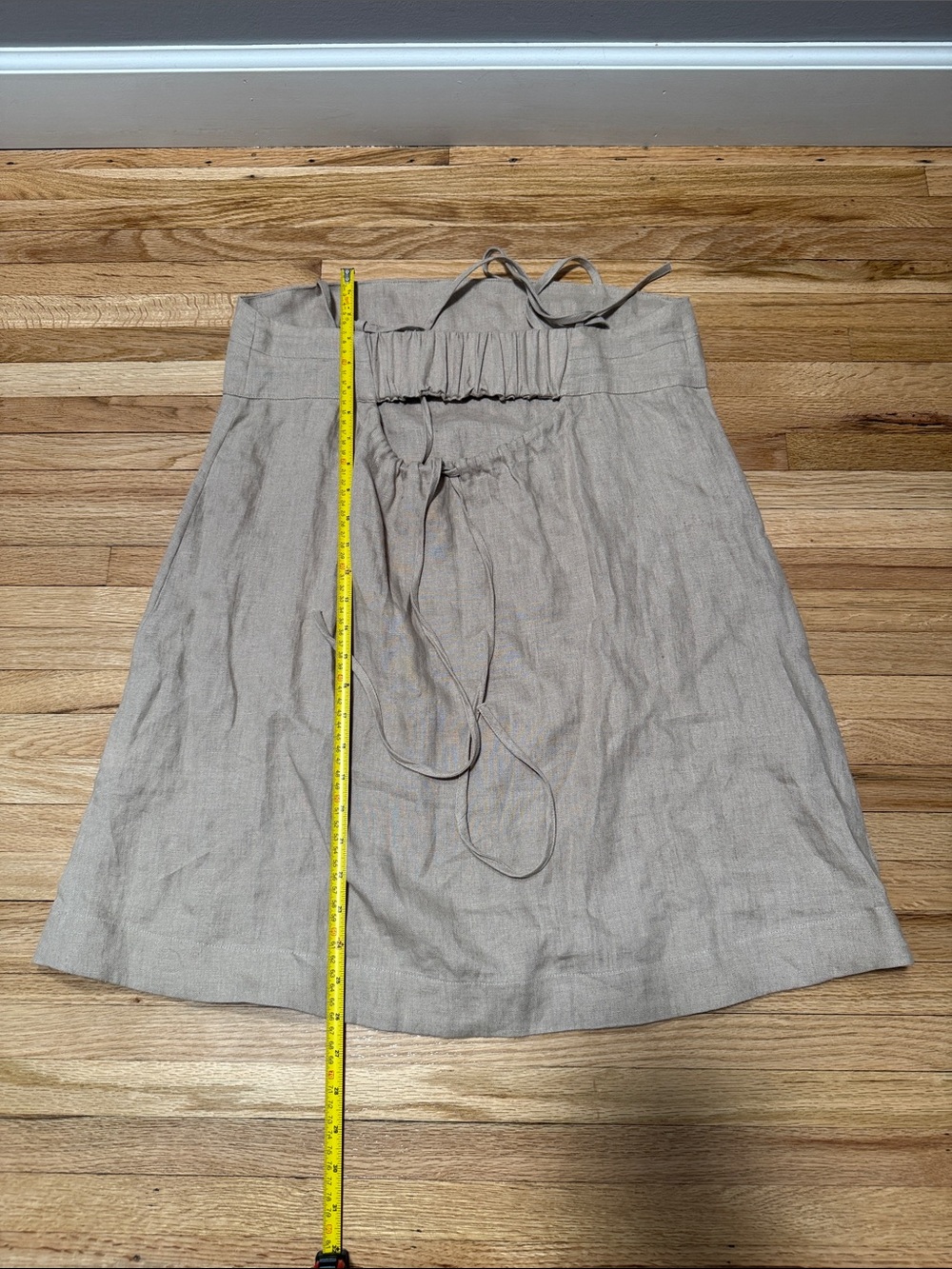 Banana Republic STRAPPY LINEN MINI DRESS NATURAL SIZE MEDIUM - Picture 6 of 9